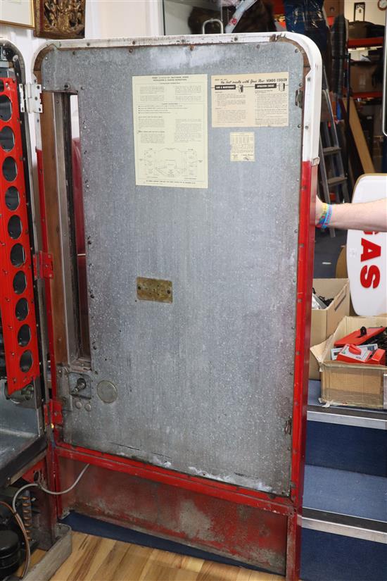 A 1950s Vendo Coca Cola bottle vending machine W.162cm
